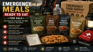 emergency meals ready to eat for sale prepared for camping survival and disaster kits