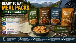 ready to eat meal packs for sale arranged for outdoor travel and hiking trips