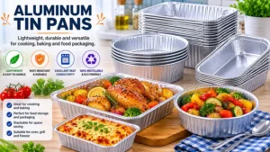 aluminum tin pans for cooking baking and food packaging