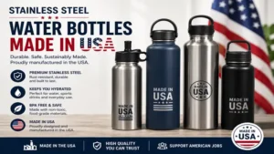 Stainless steel water bottles made in usa featuring durable construction and premium quality materials