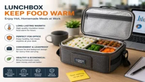 lunchbox keep food warm for office workers enjoying fresh hot lunches at their desk