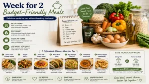 week for 2 budget meals with affordable ingredients, smart grocery planning, and cost-effective meal ideas