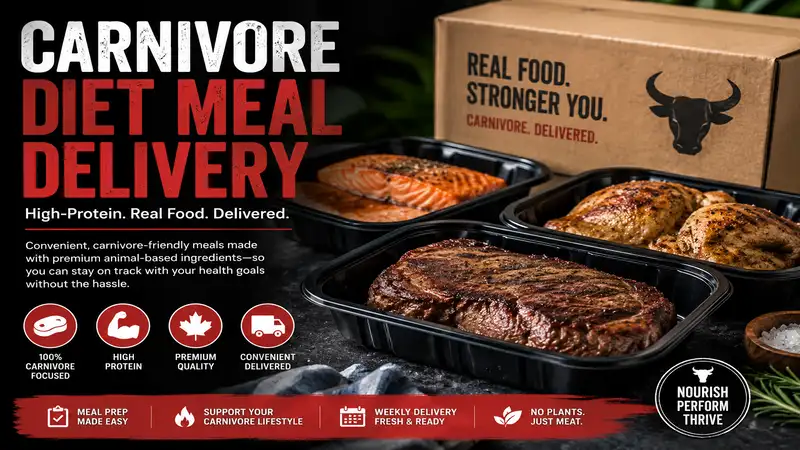carnivore diet meal delivery featuring ready-to-eat high-protein meat meals for convenient healthy eating.