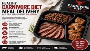 Healthy carnivore diet meal delivery offering nutrient-dense animal-based meals without plant ingredients.