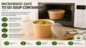 microwave-safe to go soup containers for convenient reheating