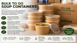 bulk to go soup containers for restaurants, catering, and takeout businesses